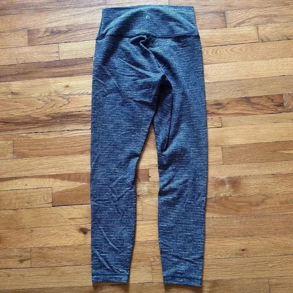 LULULEMON Wunder Under Leggings Coco Pique Black & White size 8 LUON - Picture 3 of 5